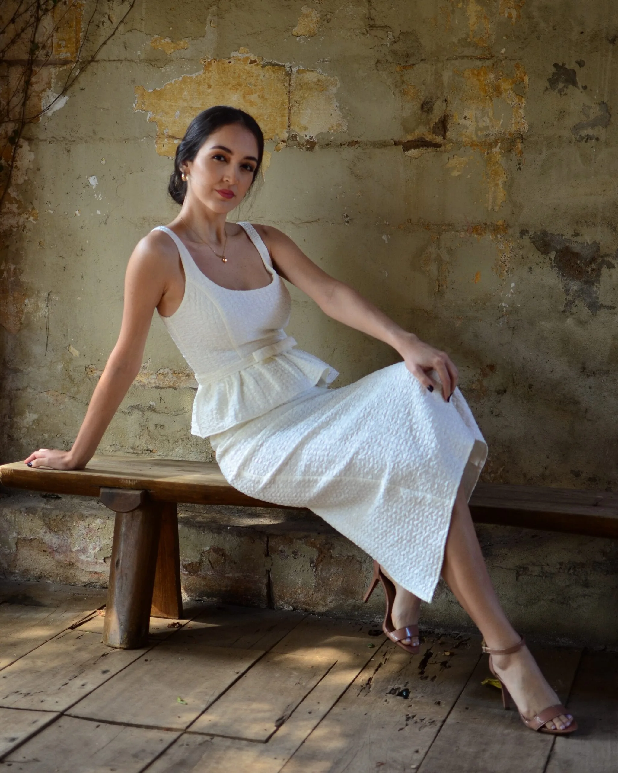 Vestido Peplum - OFF