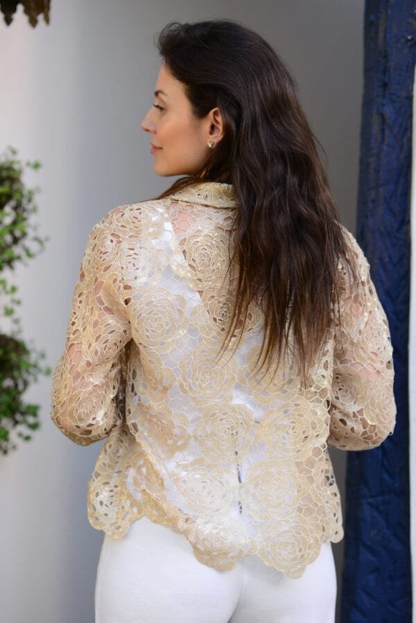 Camisa Renda - Dourada