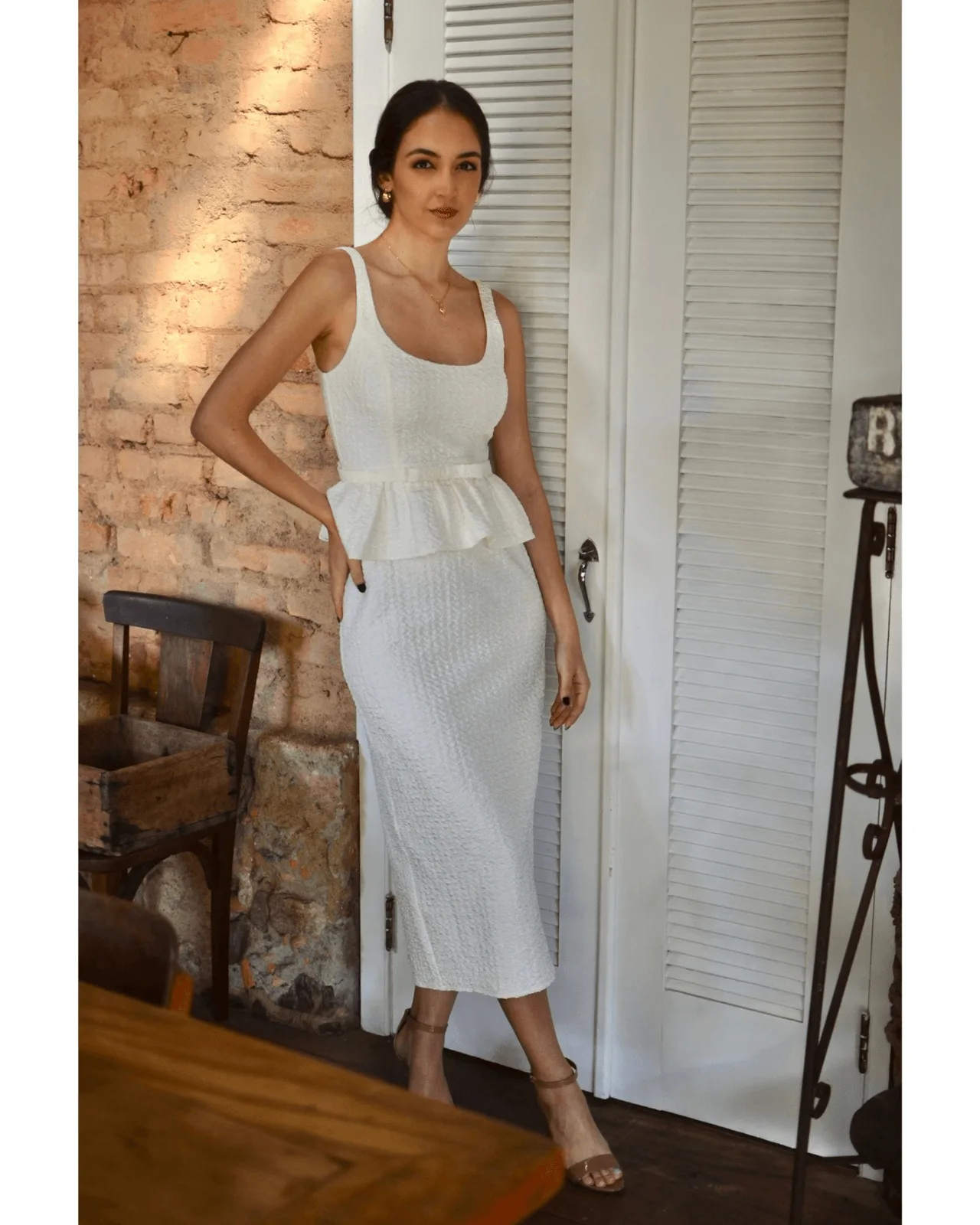 Vestido Peplum - OFF