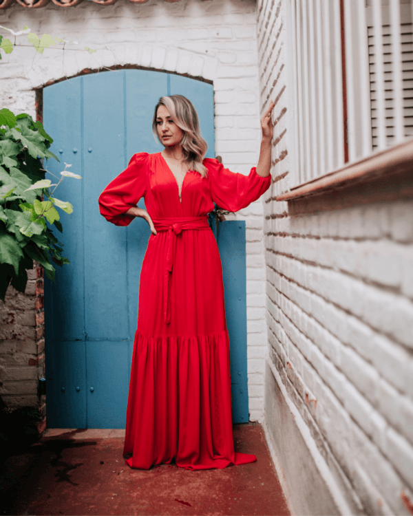 VESTIDO OLIVIA VERMELHO