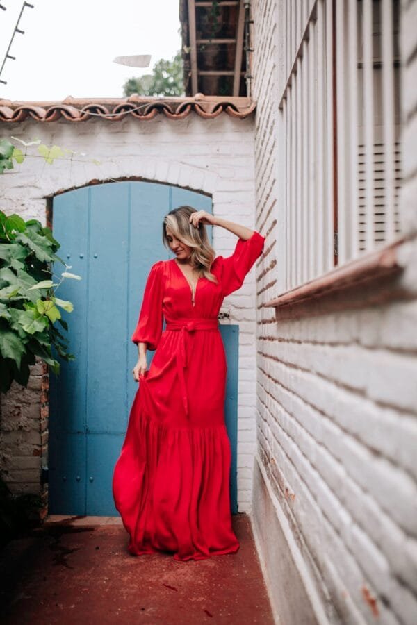 VESTIDO OLIVIA VERMELHO