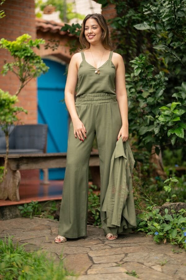 CAMISETA LINHO VERDE
