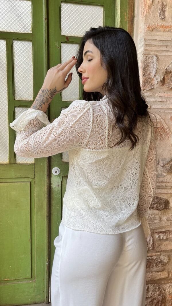 BLUSA RENDA FRANZIDA