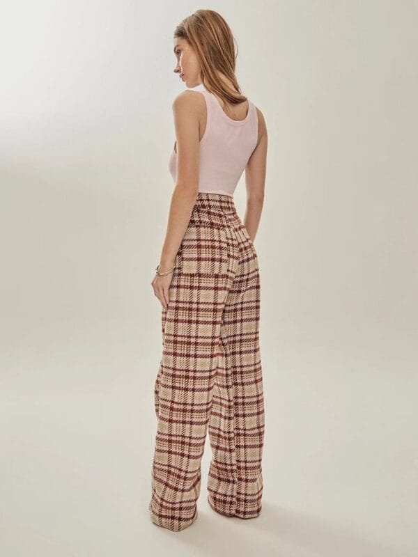 CALÇA WIDELEG TWEED MARROM - Imagem 3