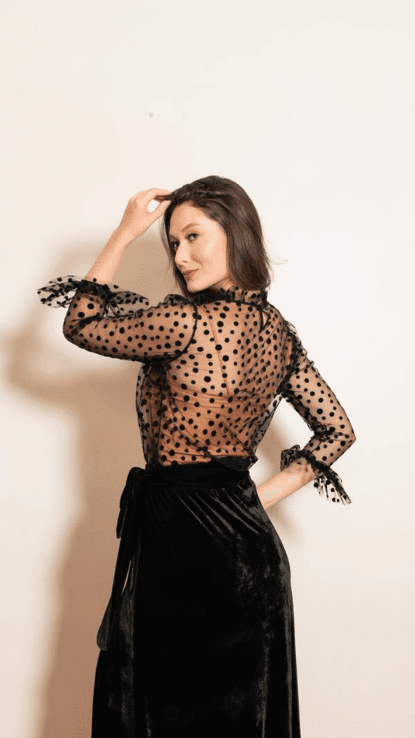 BLUSA DE TULE BORDADO - Imagem 3