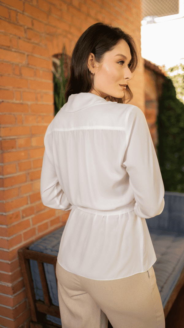 CAMISA COM PEPLUM BRANCA - Imagem 4