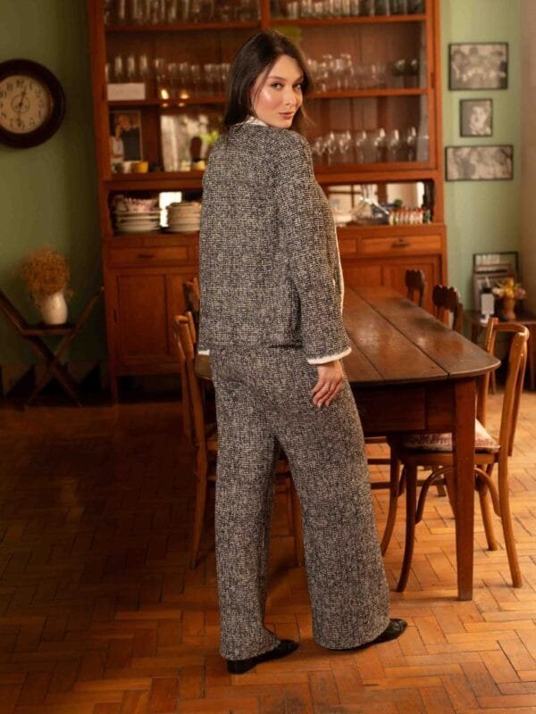 CALÇA TWEED COM ZÍPER - Imagem 3