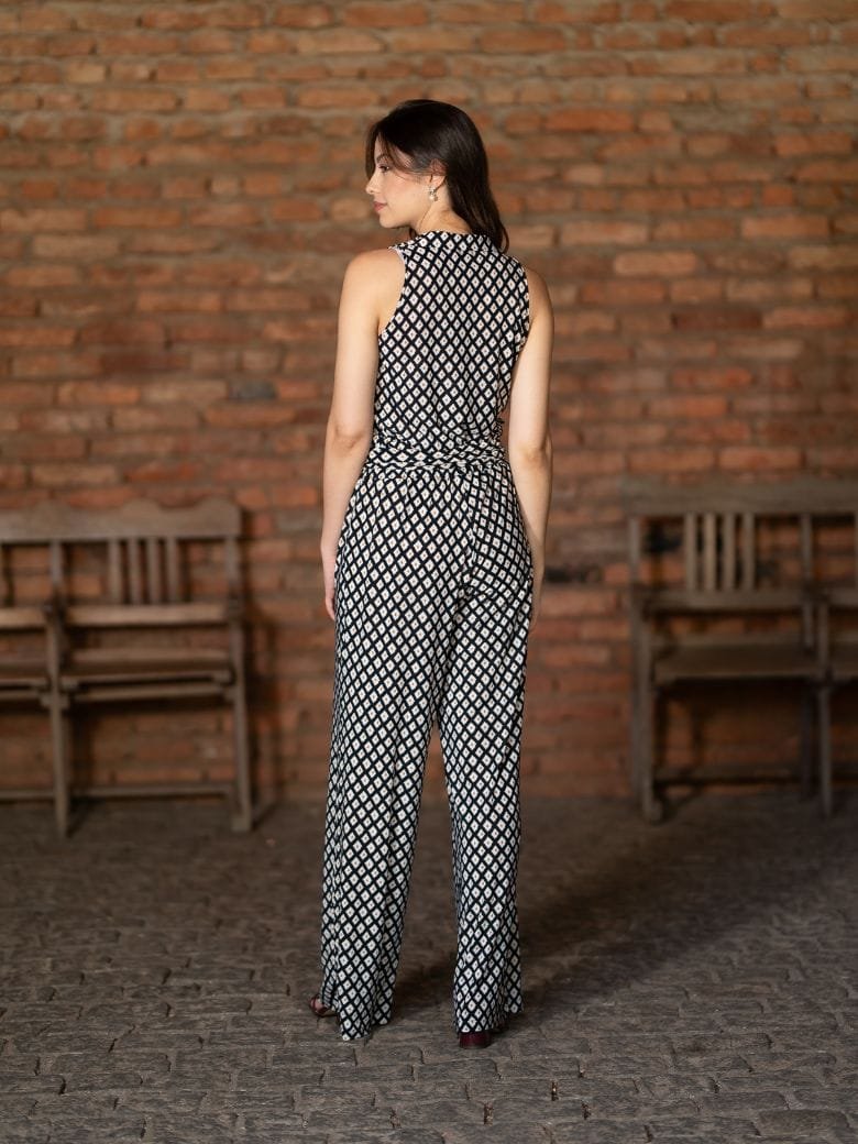 BLUSA COM GOLA | PRETO E BRANCO - Imagem 3