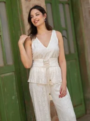 CAMISETA COM PEPLUM OFF