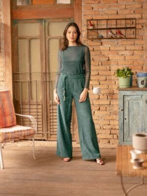 CALÇA VELUDO VERDE